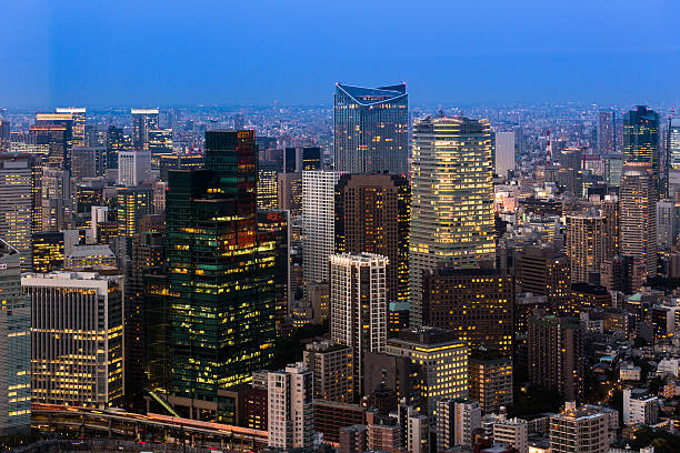istock Tokyo tower as seen with skyline 500303719