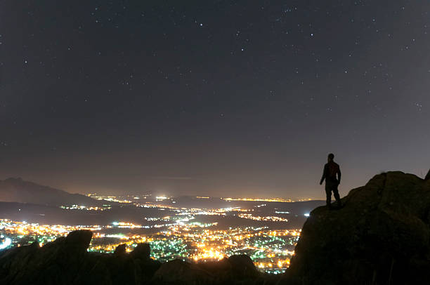 istock Watching the city from the mountain at night-5 500304216