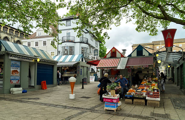 Leeds England: 3rd June 2024: Leeds Kirkgate Market sweet shop