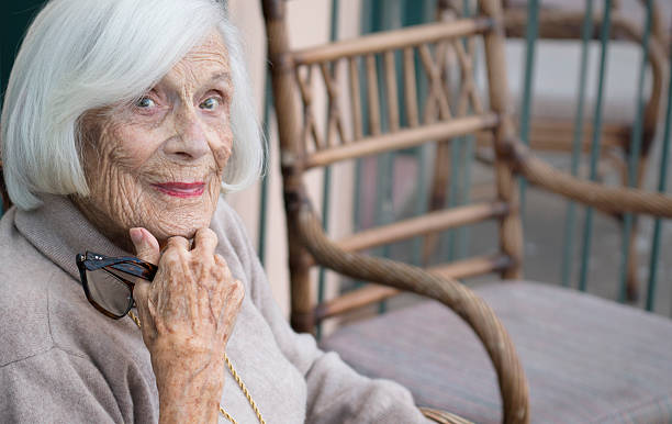 istock Beautiful woman in her nineties, smiling 500305420