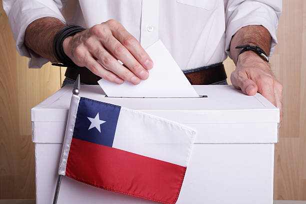 Chileans to vote stock photo