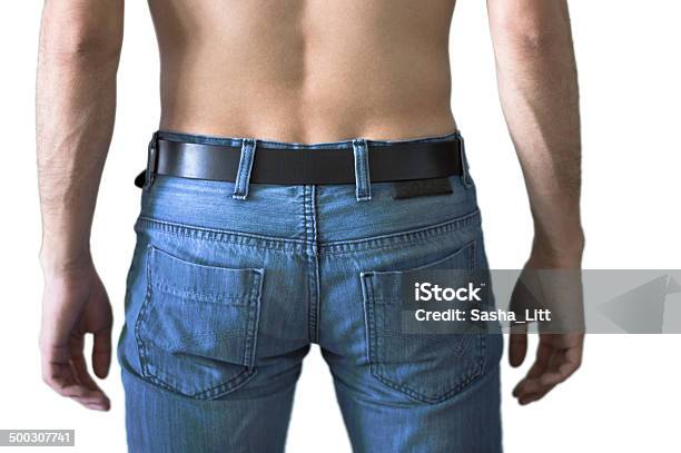 Light Blue Men Jeans Stock Photo - Download Image Now - Men, Buttocks, Jeans