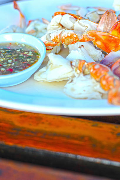 istock Steamed crab with spicy sauce. 500307949