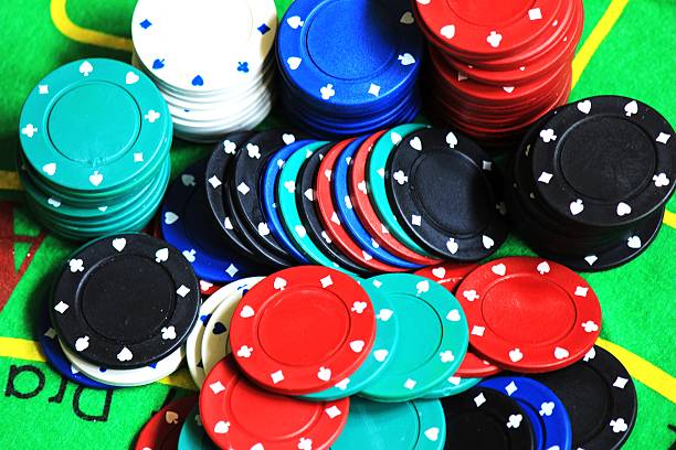 Gambling Chip stock photo