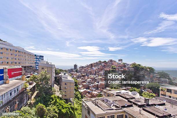 Slum Of Cantangalo In Rio De Janeiro Stock Photo - Download Image Now - Aerial View, Architecture, Atlantic Ocean