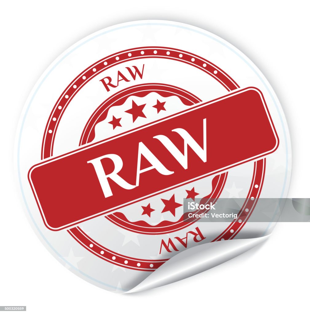 Raw File Sticker Raw Sticker Stock Illustration - Download Image Now - Cut Out, Design ...