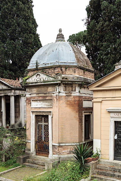 Summer Camp ROME, ITALY - MARCH 25 2014: Outdoor Picture from the famous Cemetary Campo Verano near San Lorenzo on March 25 2014 in Rome in Italy san lorenzo rome photos stock pictures, royalty-free photos & images