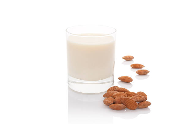 istock Almond milk isolated. 500323133