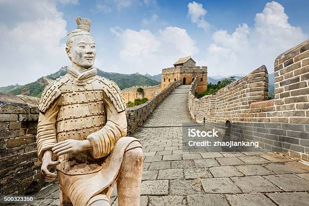 Spectacular Great Wall Of Chinain Beijing Stock Photo - Download Image Now - Great Wall Of China, China - East Asia, Terracotta Soldiers