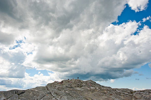 Peak of Mount Monadnock, New Hampshire stock photo