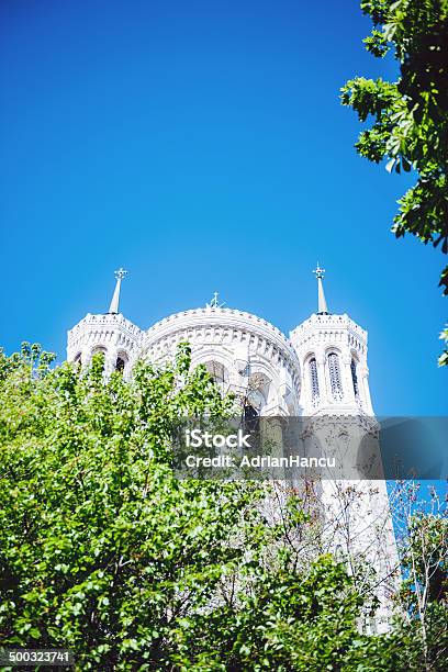 Cathedral Notre Dame De Fourviere In Lyon Stock Photo - Download Image Now - Architecture, Arranging, Basilica