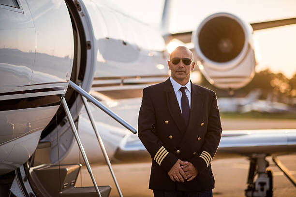 istock Captain of private jet airplane 500324170