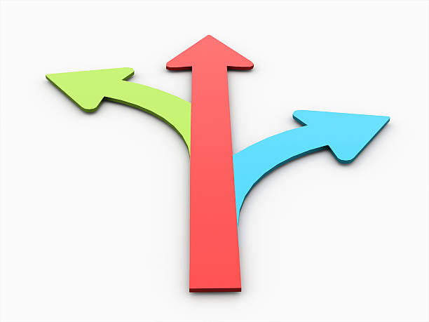 istock Blue green and blue arrows concept isolated 500326675