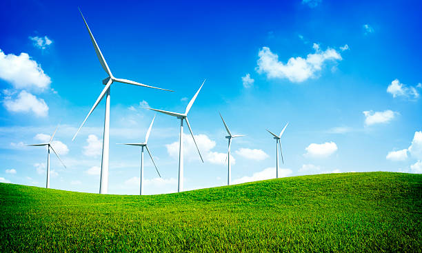 Turbine Green Energy Electricity Technology Concept Turbine Green Energy Electricity Technology Concept wind turbine photos stock pictures, royalty-free photos & images
