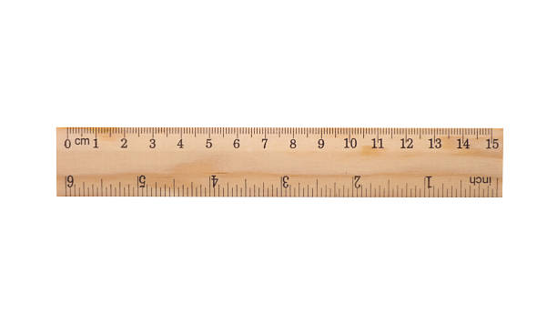 ruler in legno tra cui percorso clip - ruler foto e immagini stock