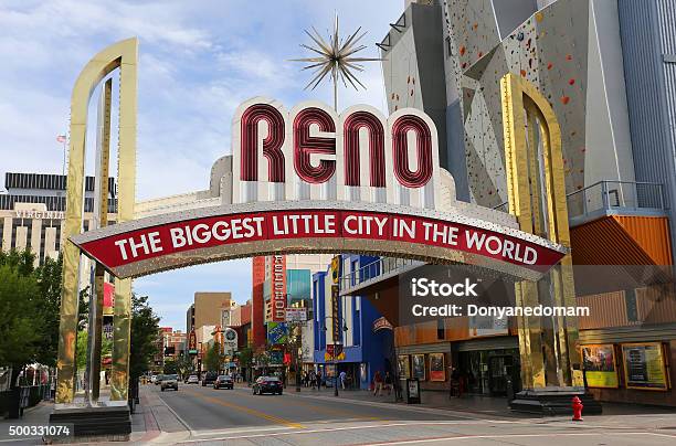 Famous The Biggest Little City In The World Sign Stock Photo - Download Image Now - 2015, Advertisement, Architecture