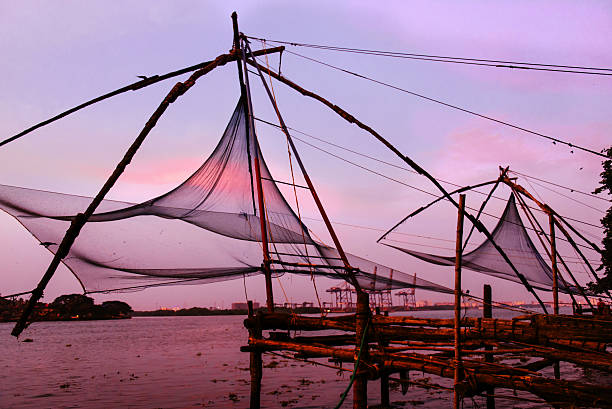 istock Chinese fishing nets in Fort Kochi 500331296