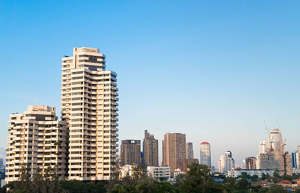istock Bangkok Apartments with Sky for copy space 500333068