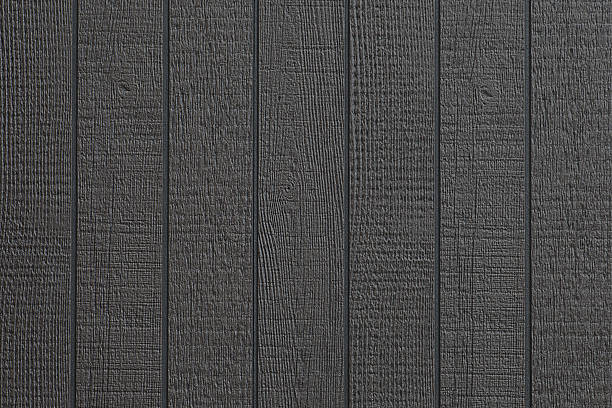 istock Black wood wall texture and background seamless 500333598