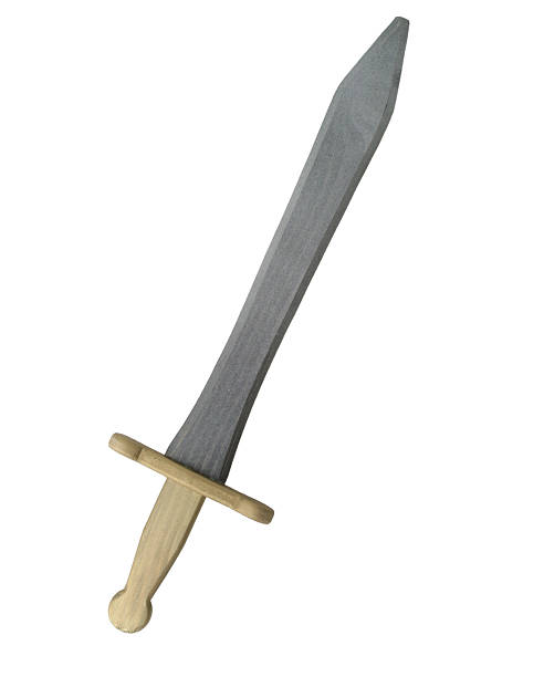 istock Gladiator sword of wood toys 500335594