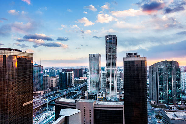 istock Beijing, China Central Business District cityscape. 500335596