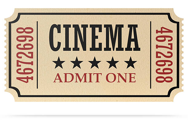 istock retro cinema ticket isolated with shadow 500335882