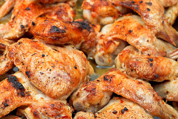 istock grilled spicy chicken wings close up 500340087