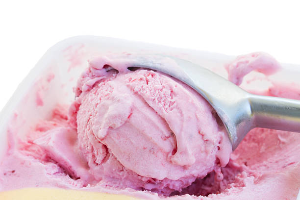 istock scoop of strawberry icecream 500341073