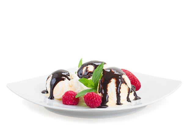 istock plate of vanilla icecream close up 500341075
