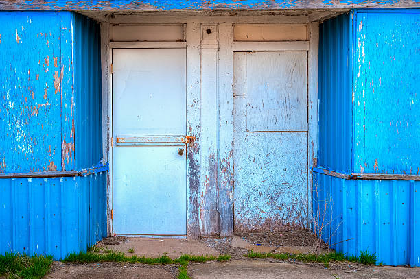 Grunge Door stock photo