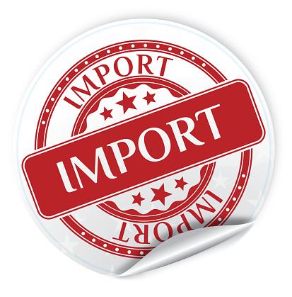 Import Sticker