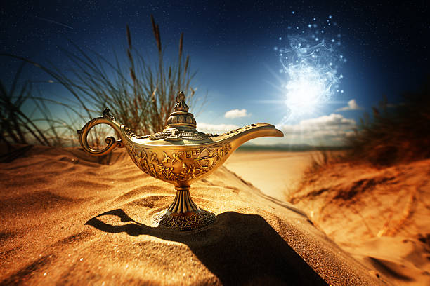 istock Magic Aladdins Genie lamp 500342449