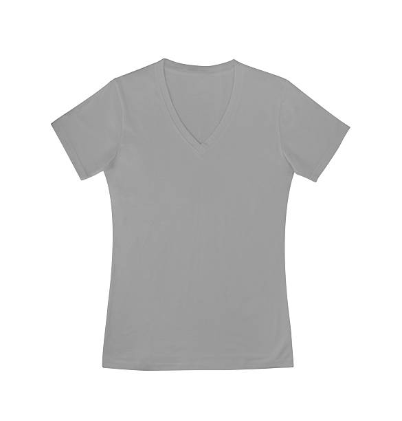 istock Grey lady T-shirt isolated on white background. 500342451