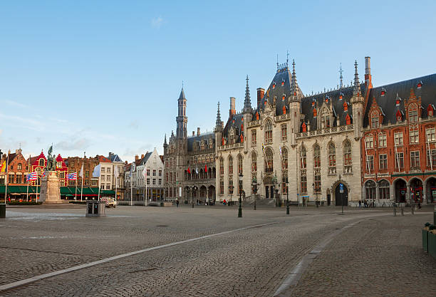 istock Market Square with city hall, Bruges 500343091