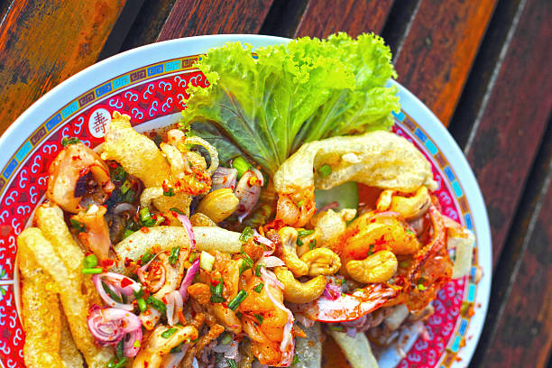 istock Spicy mixed seafood clear maw. 500343899