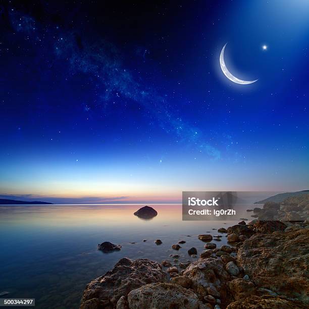 Ramadanhintergrund Stockfoto und mehr Bilder von Ramadan - Ramadan, Himmel, Mond