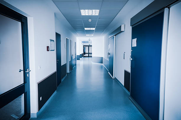istock interior of hospital. 500345529