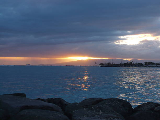 istock Sunset at Waikiki, Hawaii, USA 500345947