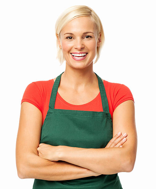 Beautiful Young Florist Standing Arms Crossed