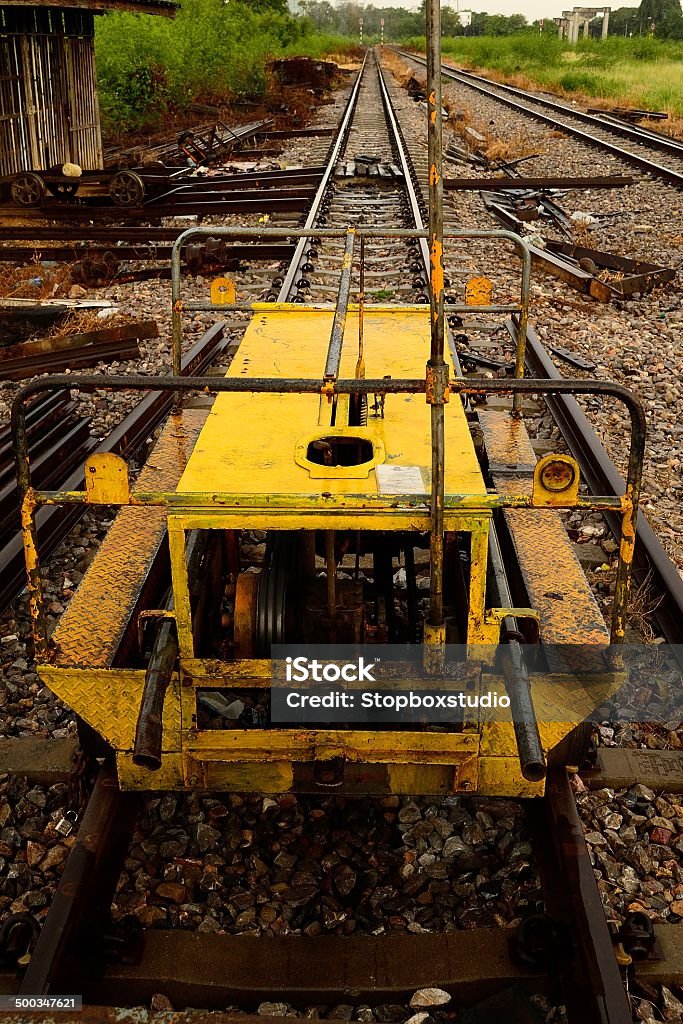 Rail Car Diminishing Perspective Stock Photo