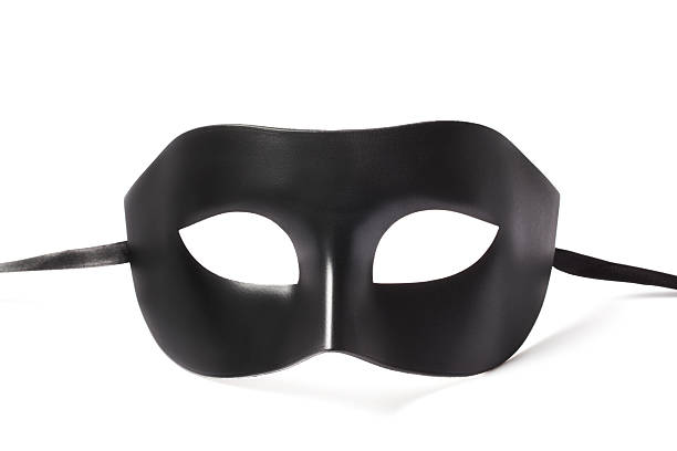 istock Black Carnival Mask on White- Stock Photo 500359161