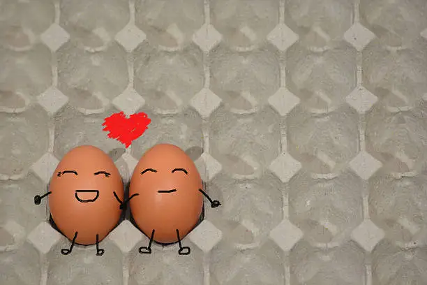 Photo of lead somone by the hand,in love eggs