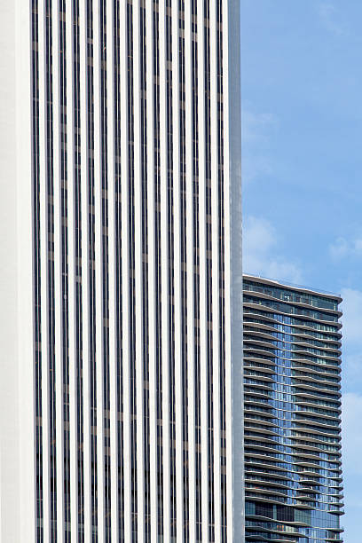istock Low angle view of skyscrapers in a city, Chicago 500360189