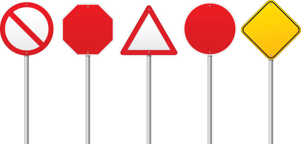 Blank Road signs File format is EPS10.0.  street sign stock illustrations