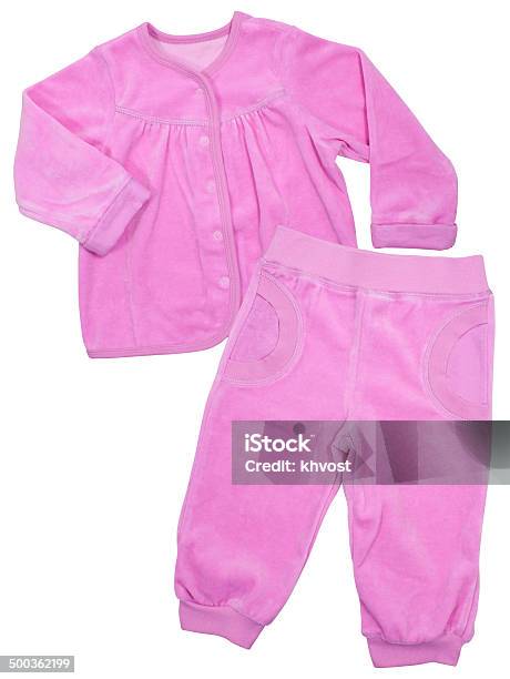 Pink Childrens Girls Pajama Set Stock Photo - Download Image Now - Baby Clothing, Casual Clothing, Clothing