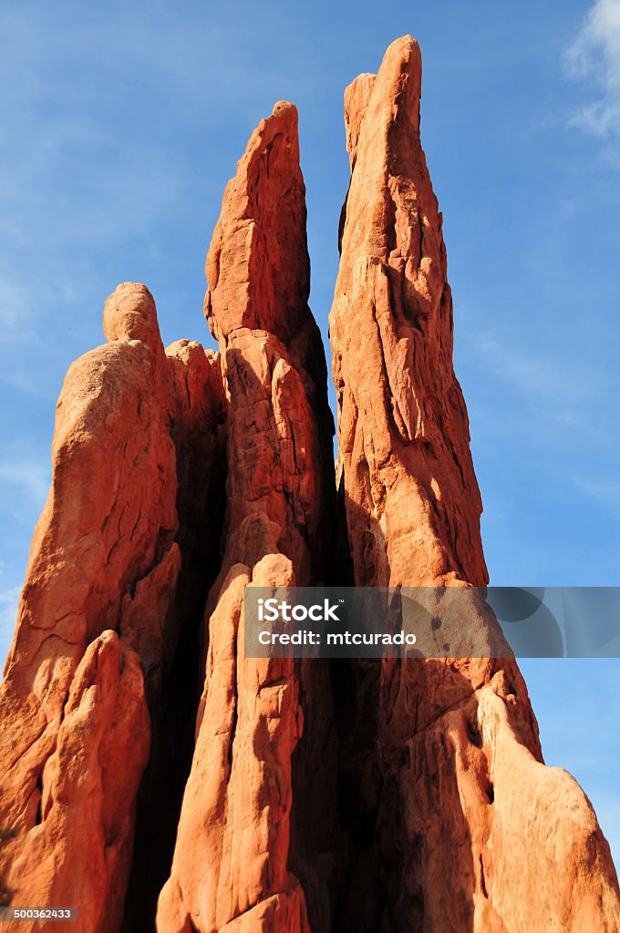 Colorado, USA: Garden of the Gods Colorado Springs, El Paso County, Colorado, USA: Garden of the Gods - rock formation know as the 'Three Graces' - stood-up rocks - photo by M.Torres Garden of the Gods Stock Photo