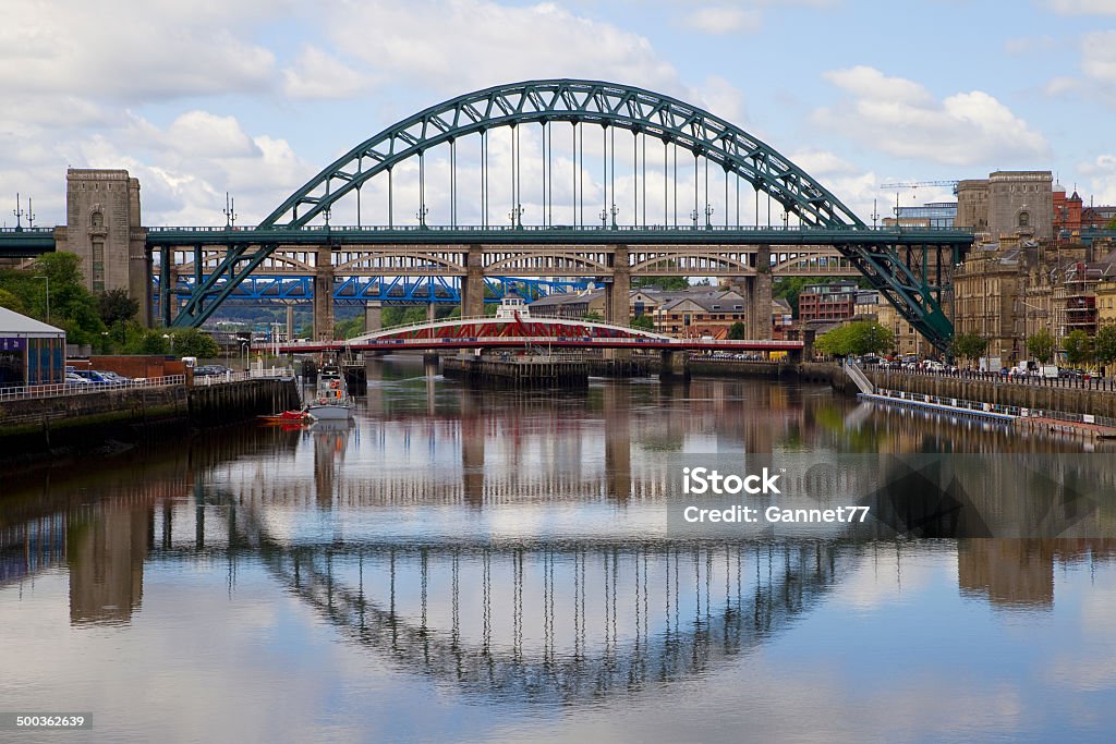Tyne Most Odbicie - Zbiór zdjęć royalty-free (Most nad Tyne)