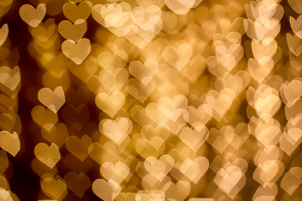 istock Blurring lights bokeh background of hearts 500362958