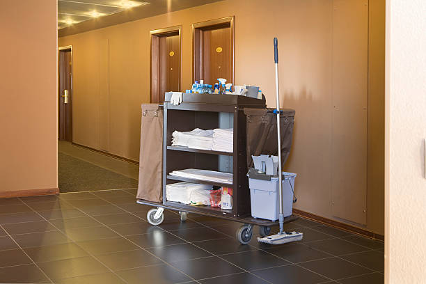 istock Hotel Housekeeping Cart 500363475