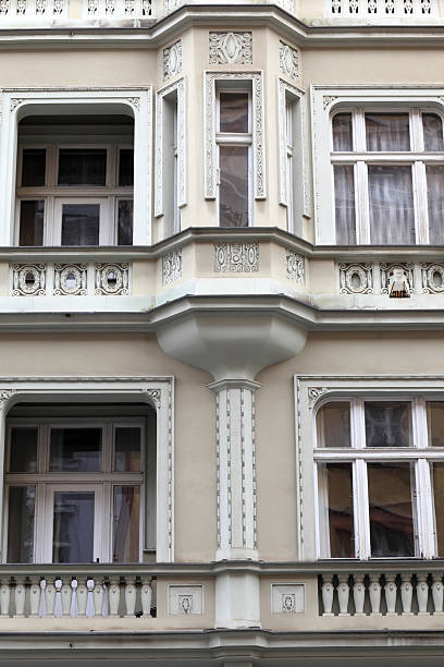 istock View of beige building 500363595